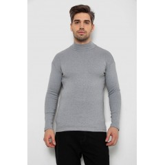 Гольф мужской на флисе -уценка, цвет светло-серый, 238R338-1-U