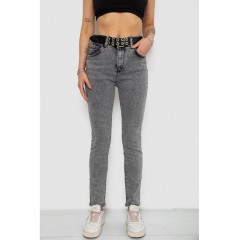 Джинси жіночі Skinny Американки, колір сірий, 244R00970