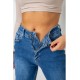 Джинси жіночі Mom-fit стрейч, колір синій, 244R1133