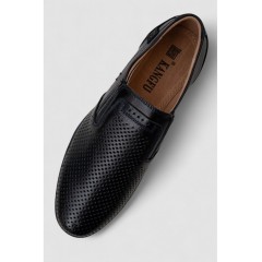 Туфлі чоловічі з перфорацією, колір темно-синій, 243RB1972