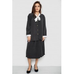 Костюм женский классический в горох, цвет синий, 167R3002