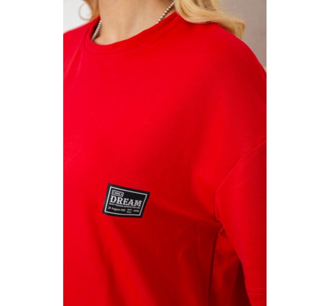 Костюм женский повседневный -уценка, цвет красный, 241R5004-1-U-5
