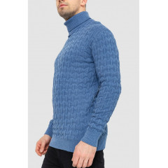 Гольф-свитер мужской, цвет джинс, 161R619