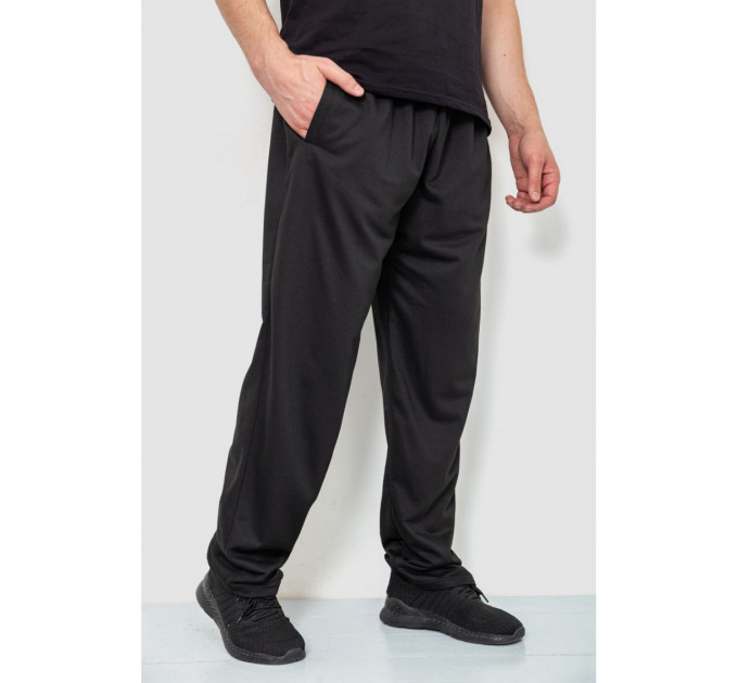 Спорт брюки мужские, цвет черный, 244R10018