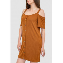 Платье, цвет коричневый, 244R269