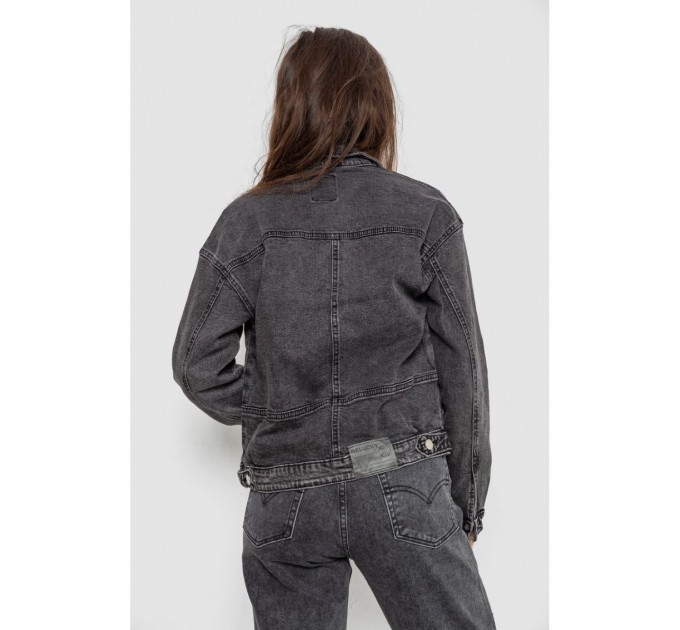 Куртка жіноча джинсова, колір сірий, 255RA2300