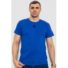 Футболка чоловіча патріотична, колір електрик, 226R045