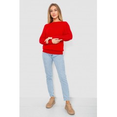 Кофта жіноча з манжетами, колір червоний, 244R999
