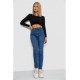 Джинси жіночі Mom-fit стрейч, колір синій, 244R1152