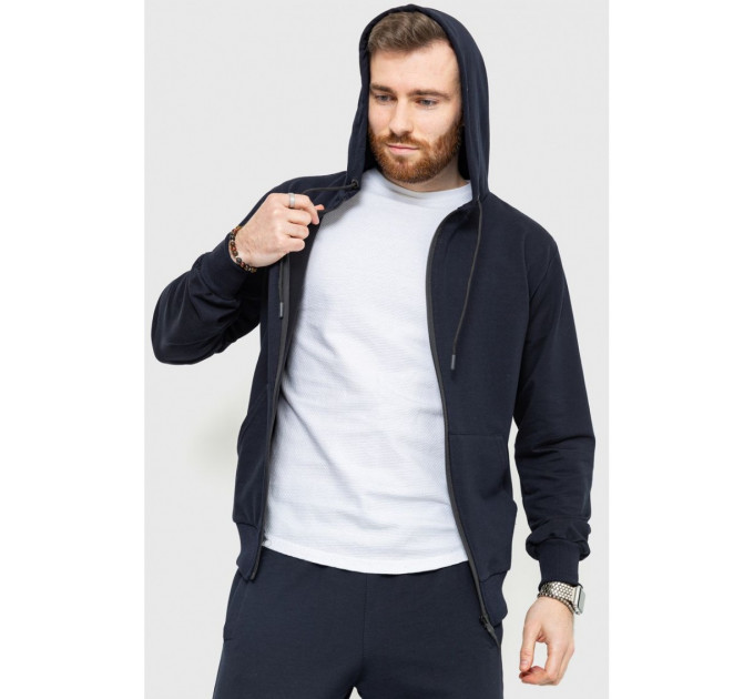 Спорт костюм мужской демисезонный, цвет темно-синий, 241R175