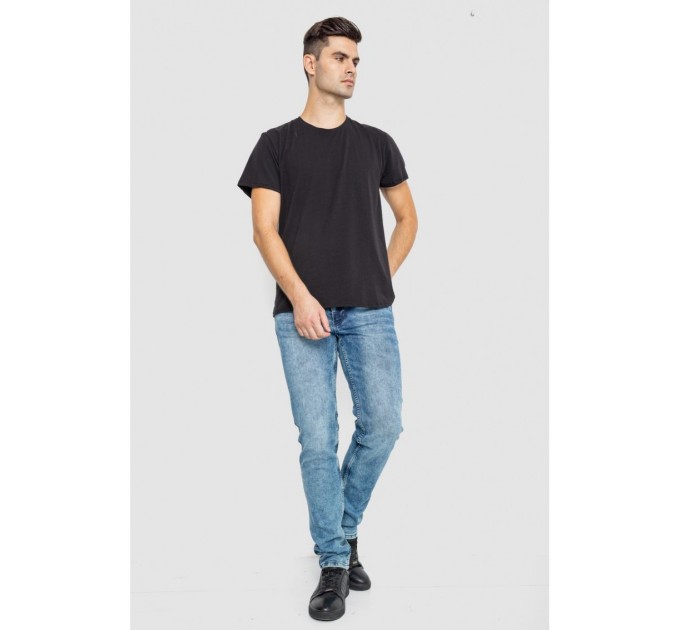 Джинсы мужские однотонные -уценка, цвет джинс, 247R6301-1-U-11