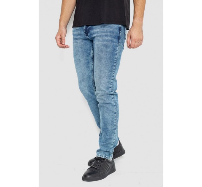 Джинсы мужские однотонные -уценка, цвет джинс, 247R6301-1-U-11