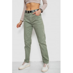 Джинсы женские, цвет оливковый, 250R6020.