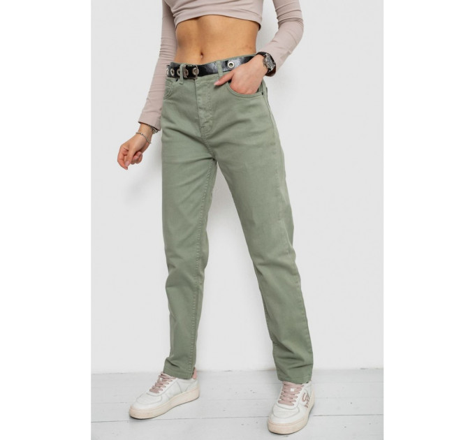 Джинсы женские, цвет оливковый, 250R6020.