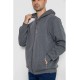 Кофта мужская на флисе с капюшоном 244R2563, цвет Серый