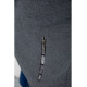 Кофта мужская на флисе с капюшоном 244R2563, цвет Серый
