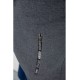 Кофта мужская на флисе с капюшоном 244R2563, цвет Серый