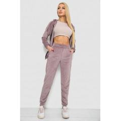Спортивный костюм женский велюровый, цвет мокко, 177R018