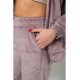 Спортивный костюм женский велюровый, цвет мокко, 177R018