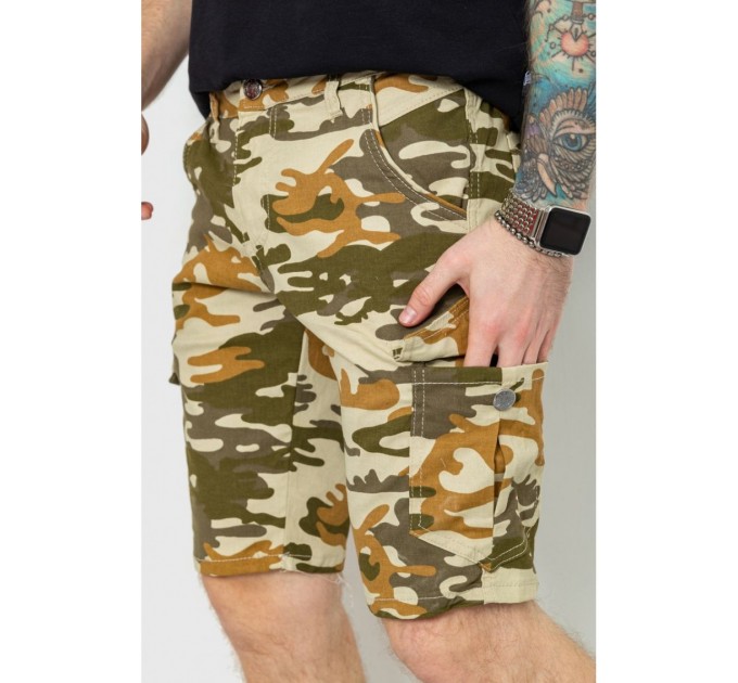 Шорты мужские камуфляж, цвет хаки, 157RP300-4
