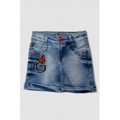 Джинсовые шорты для девочки, цвет синий, 247R1003