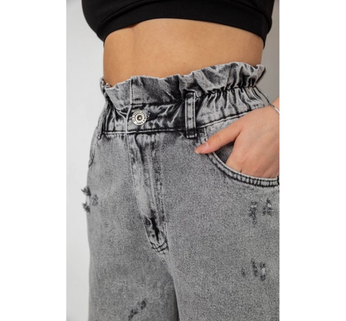 Джинси жіночі Mom-fit, колір сірий, 244R1601S20-LZ