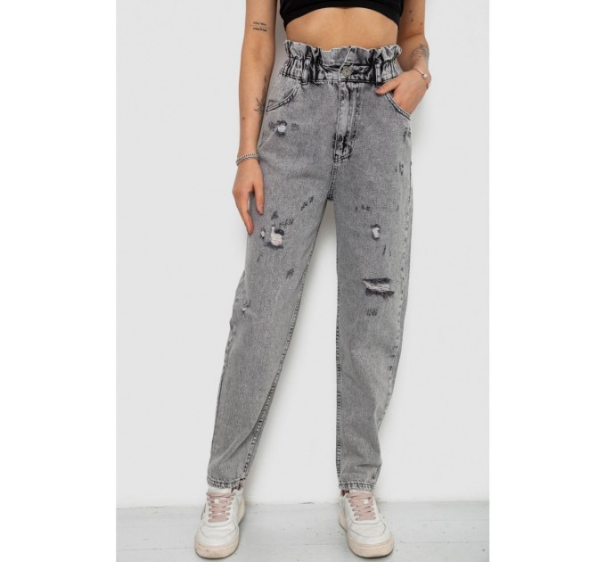 Джинси жіночі Mom-fit, колір сірий, 244R1601S20-LZ