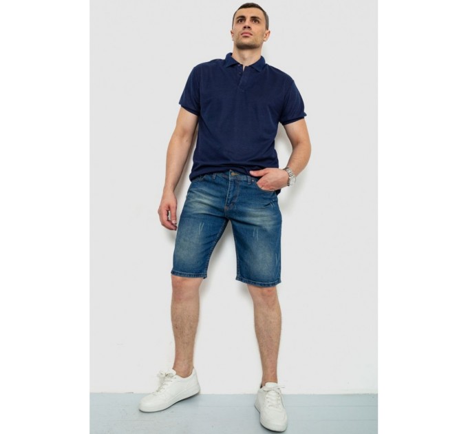 Шорти чоловічі джинсові, колір синій, 244RB004