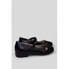Туфли детские лаковые, цвет черный, 244R3097