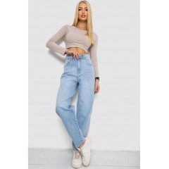 Джинси жіночі MOM, колір блакитний, 255RM578