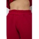 Спортивный женский костюм на флисе, цвет бордовый, 244R1555-1