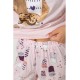 Женская пижама с принтом, цвет розовый, 243R15496