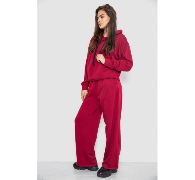 Спортивный костюм женский двунитка, цвет бордовый, 252R500