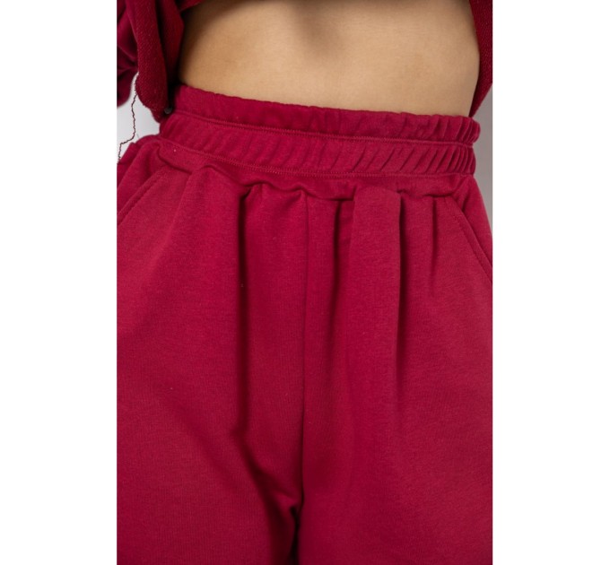 Спортивный костюм женский двунитка, цвет бордовый, 252R500