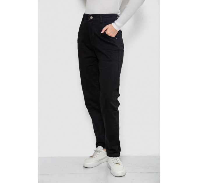 Джинсы женские Mom's, цвет черный, 244R9016
