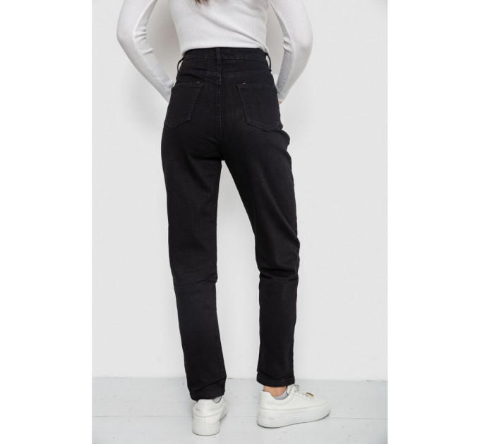 Джинсы женские Mom's, цвет черный, 244R9016