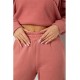 Женский спортивный костюм на флисе, цвет темно-коралловый, 247R1057