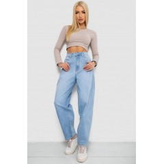 Джинси жіночі MOM, колір блакитний, 255RM571