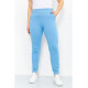 Спорт штаны женские двунитка, цвет голубой, 219RB-3004