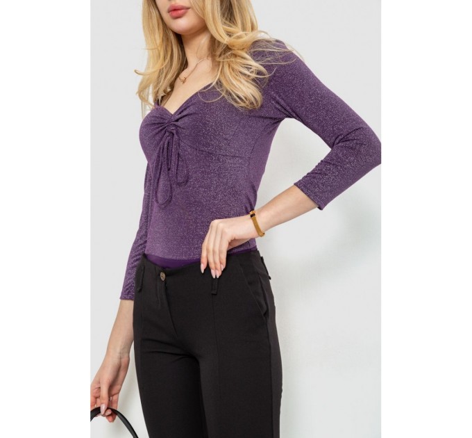 Боди нарядное, цвет фиолетовый, 244R100