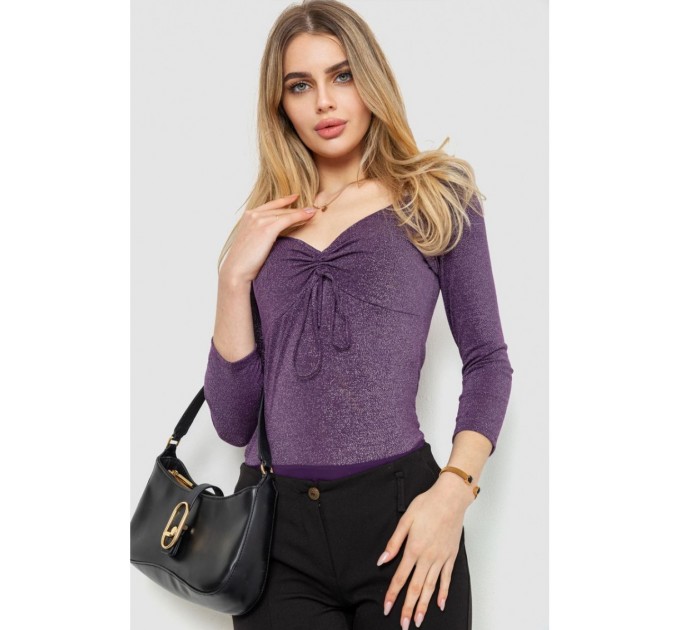 Боди нарядное, цвет фиолетовый, 244R100