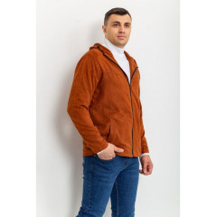 Вітровка чоловіча на блискавці, колір теракотовий, 131R3009