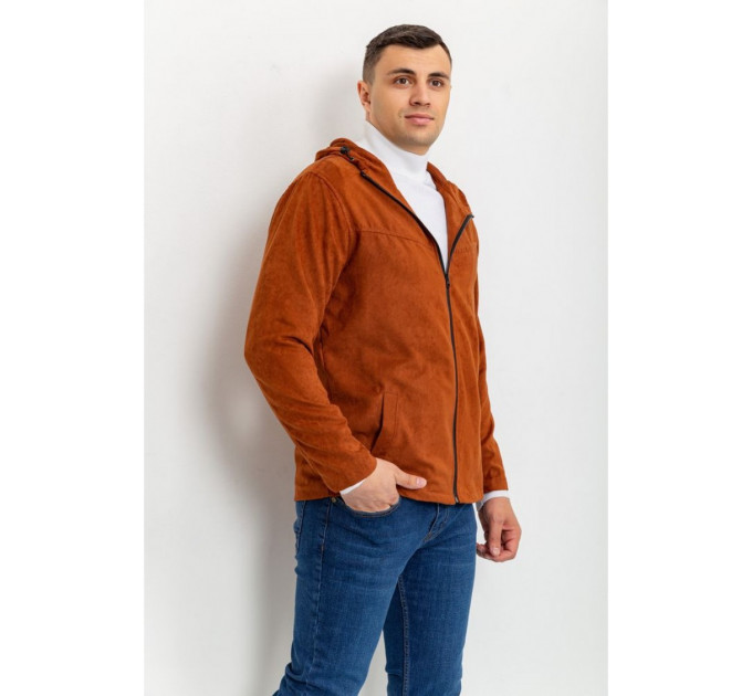 Мужская ветровка на молнии, цвет терракотовый, 131R3009