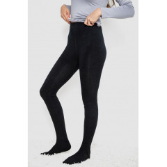 Колготы женские утепленные кашемировые, цвет черный, 139R1140.
