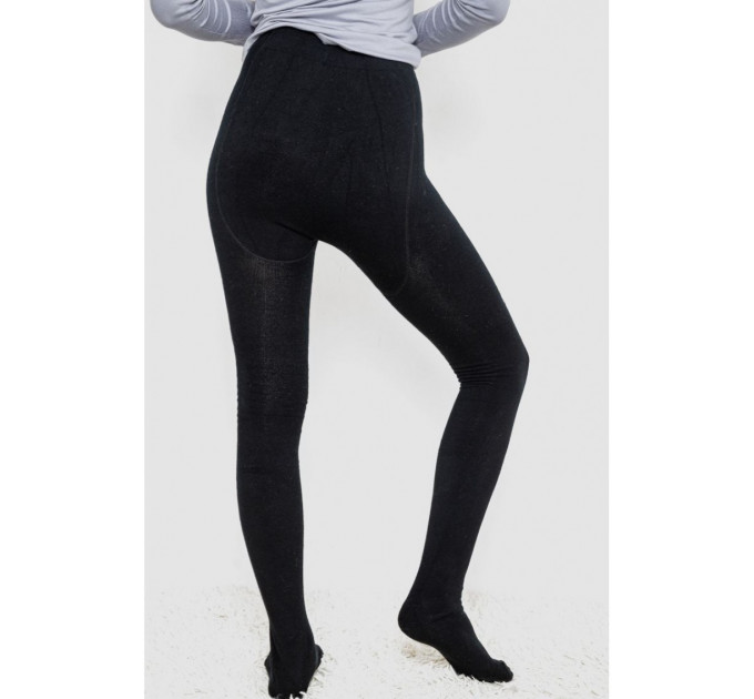 Колготы женские утепленные кашемировые, цвет черный, 139R1140.
