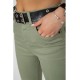 Джинсы женские Skinny Американки, цвет оливковый, 182R00252 оптом