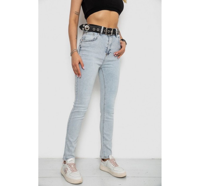 Джинсы женские Skinny Американки, цвет голубой, 182R00659