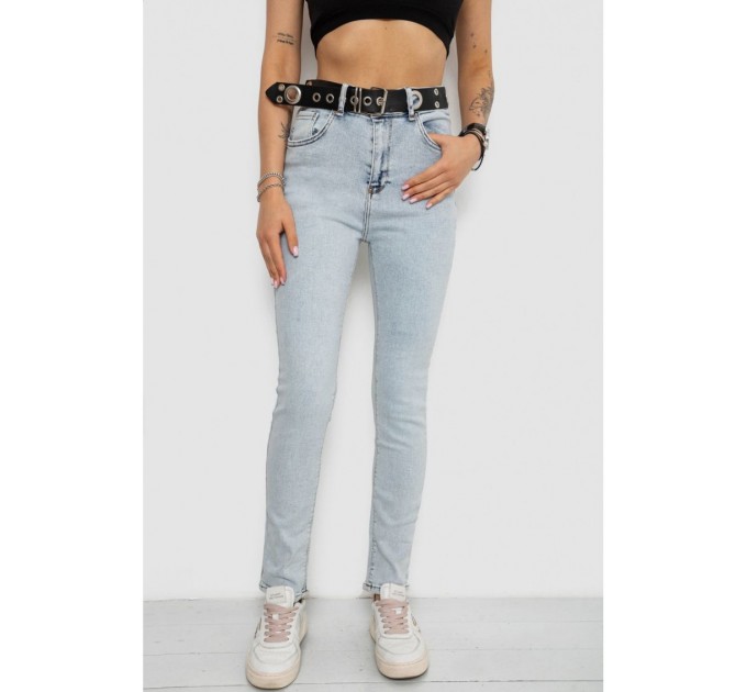 Джинсы женские Skinny Американки, цвет голубой, 182R00659