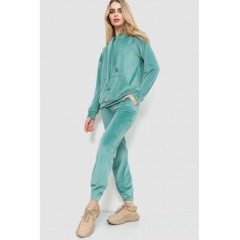 Спорт костюм женский велюровый, цвет фиолетовый, 177R022