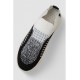 Слипоны женские из ткани, цвет черно-белый, 244R322C оптом